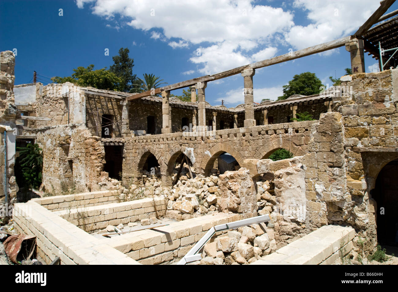 Excavations in  North Nicosia Stock Photo
