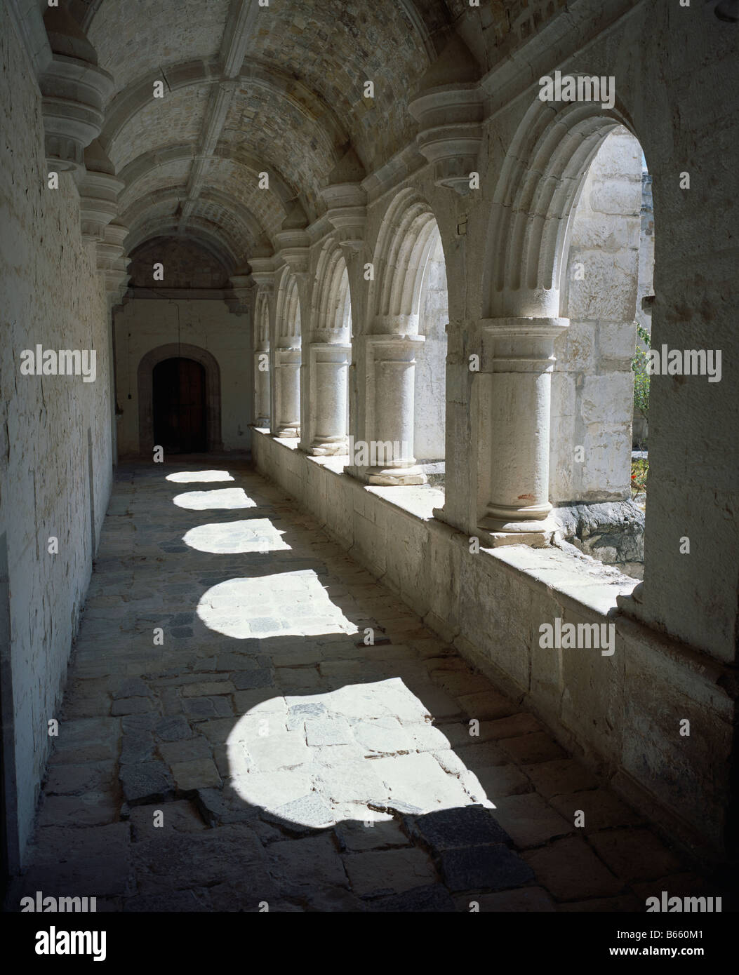 Yanhuitlan, Mexico. Ex-Convento Cloisters Stock Photo