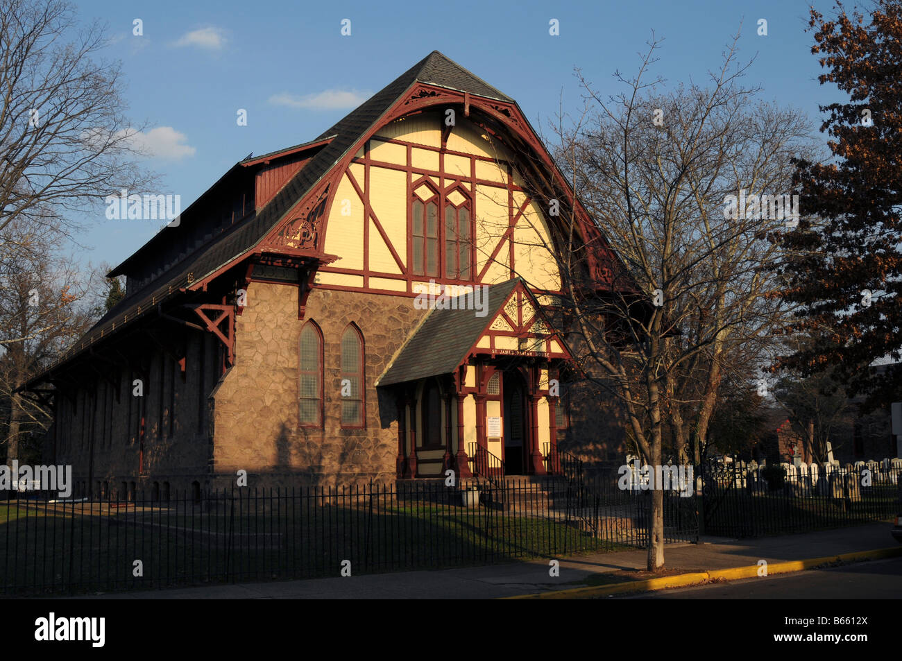 Front of St.James Parish House,Bristol, Bucks County, Pennsylvania,USA