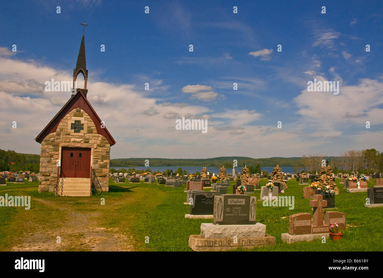 Lac aux saumons Historical Cemetery Matapedia Valley Gaspesie Quebec