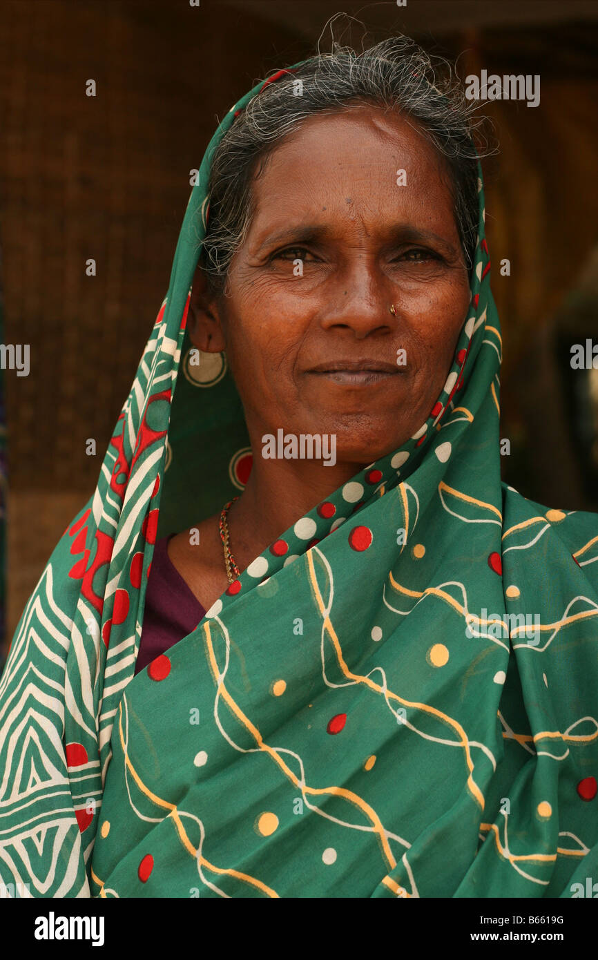 Older indian female portrait hi-res stock photography and images
