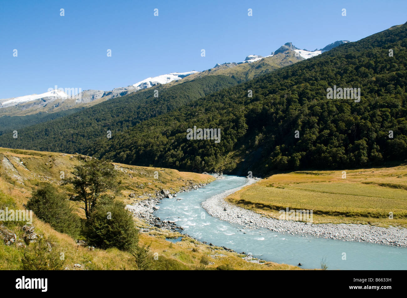 Barrier Ranges The Barrier Range from the Dart Valley, Rees Dart track, Mount Aspiring ...