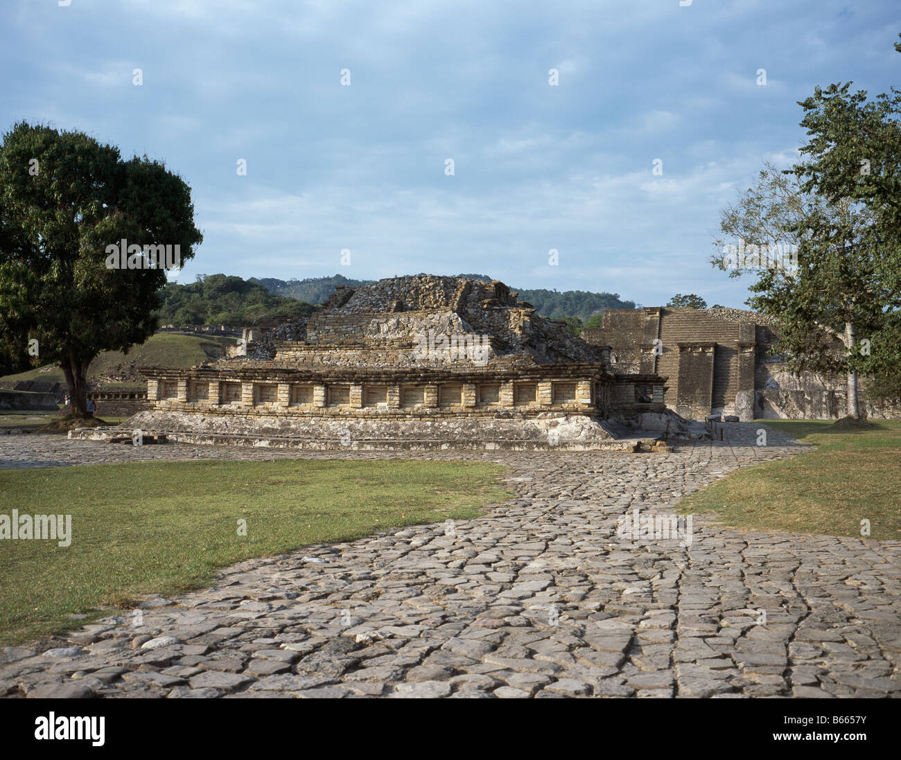 El Tajin, Mexico. Structure 15 Stock Photo