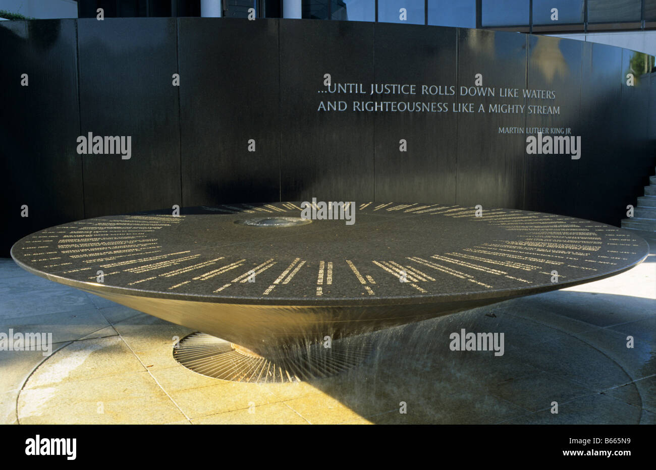 Civil Rights Memorial Fountain Southern Poverty Law Centre Montgomery Alabama US Stock Photo