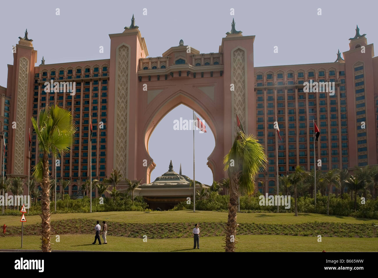 United Arab Emirates Dubai Palm Jumeirah Atlantis hotel Stock Photo