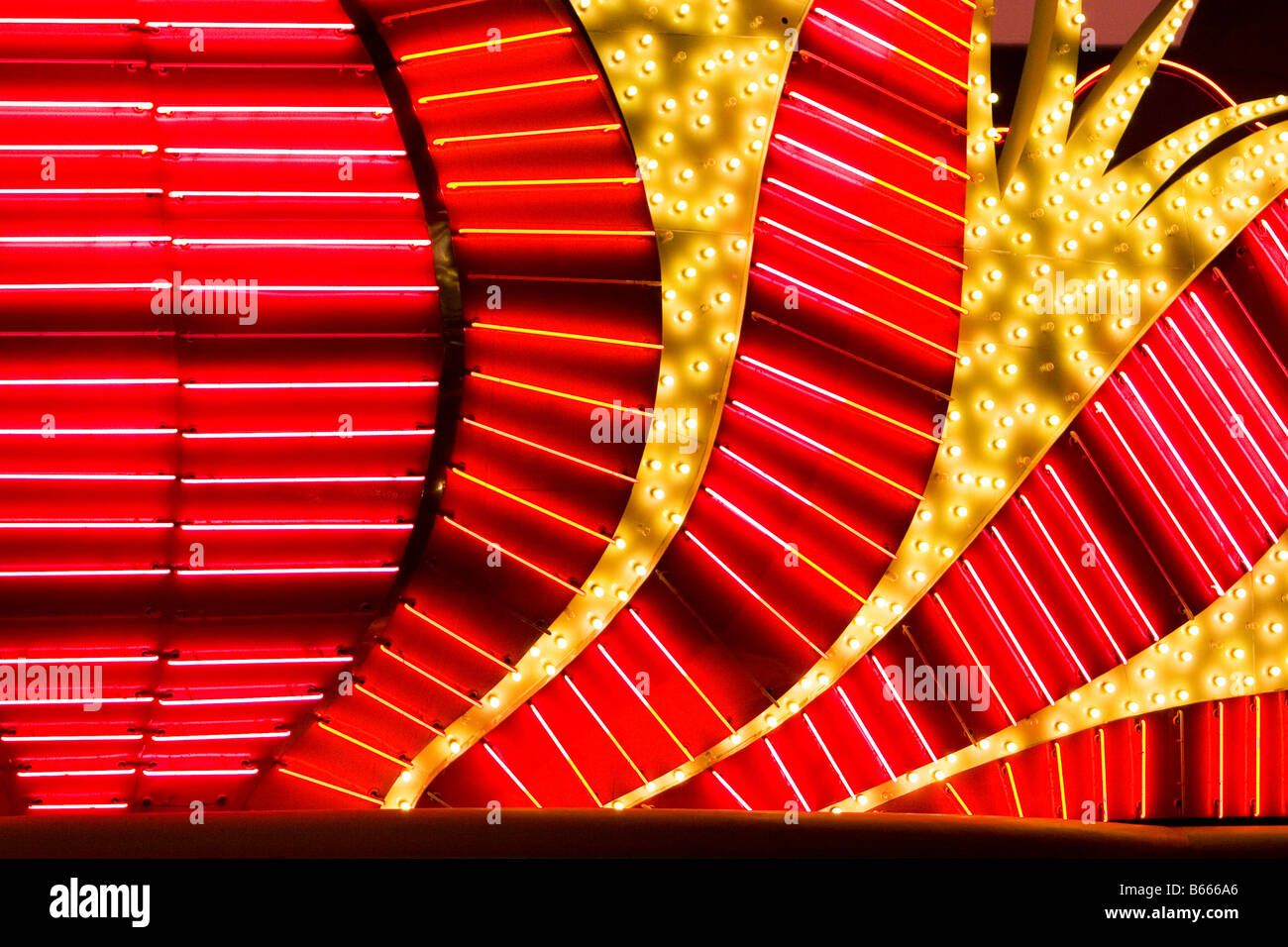 Part of the sign outside the Flamingo Hotel, Las Vegas, Nevada, USA Stock Photo