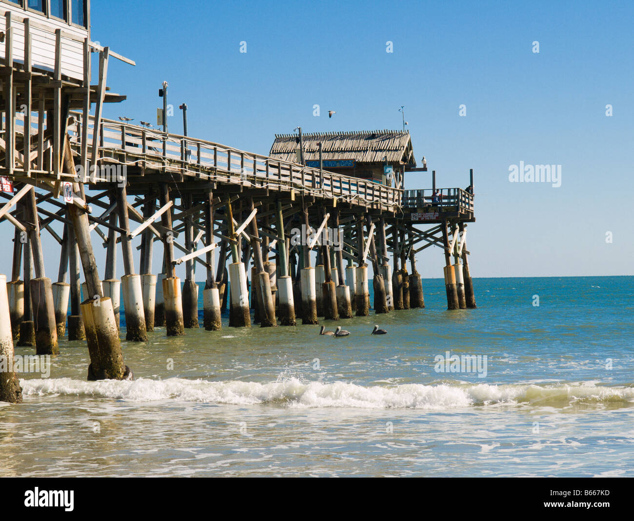 THE COCOA BEACH PIER ON THE EAST COAST OF FLORIDA Stock Photo Alamy