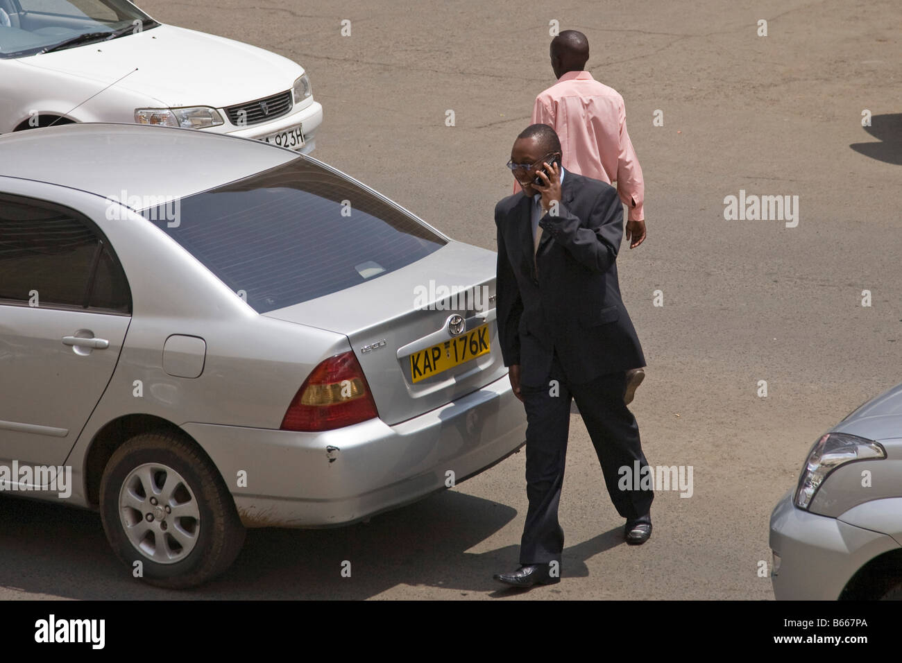 Mobile phone call Nairobi Kenya Africa Stock Photo Alamy