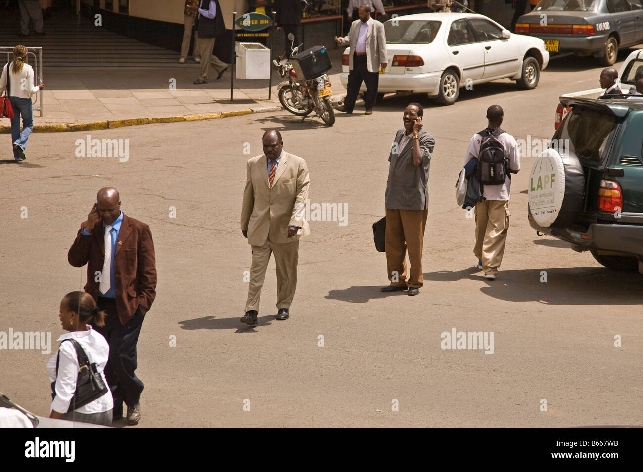Mobile phone call Nairobi Kenya Africa Stock Photo Alamy
