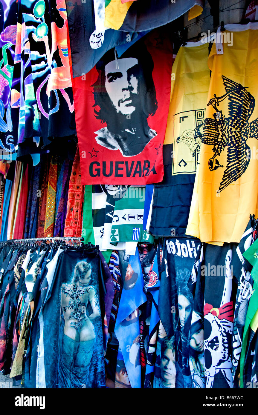 Che Guevera revolutionary freedom fighter T-shirt, teeshirt Plaka Athens Greece Greek Stock Photo