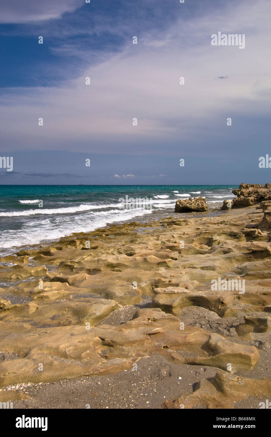 Beach on Jupiter Island Gold Coast Florida United States of America Stock Photo