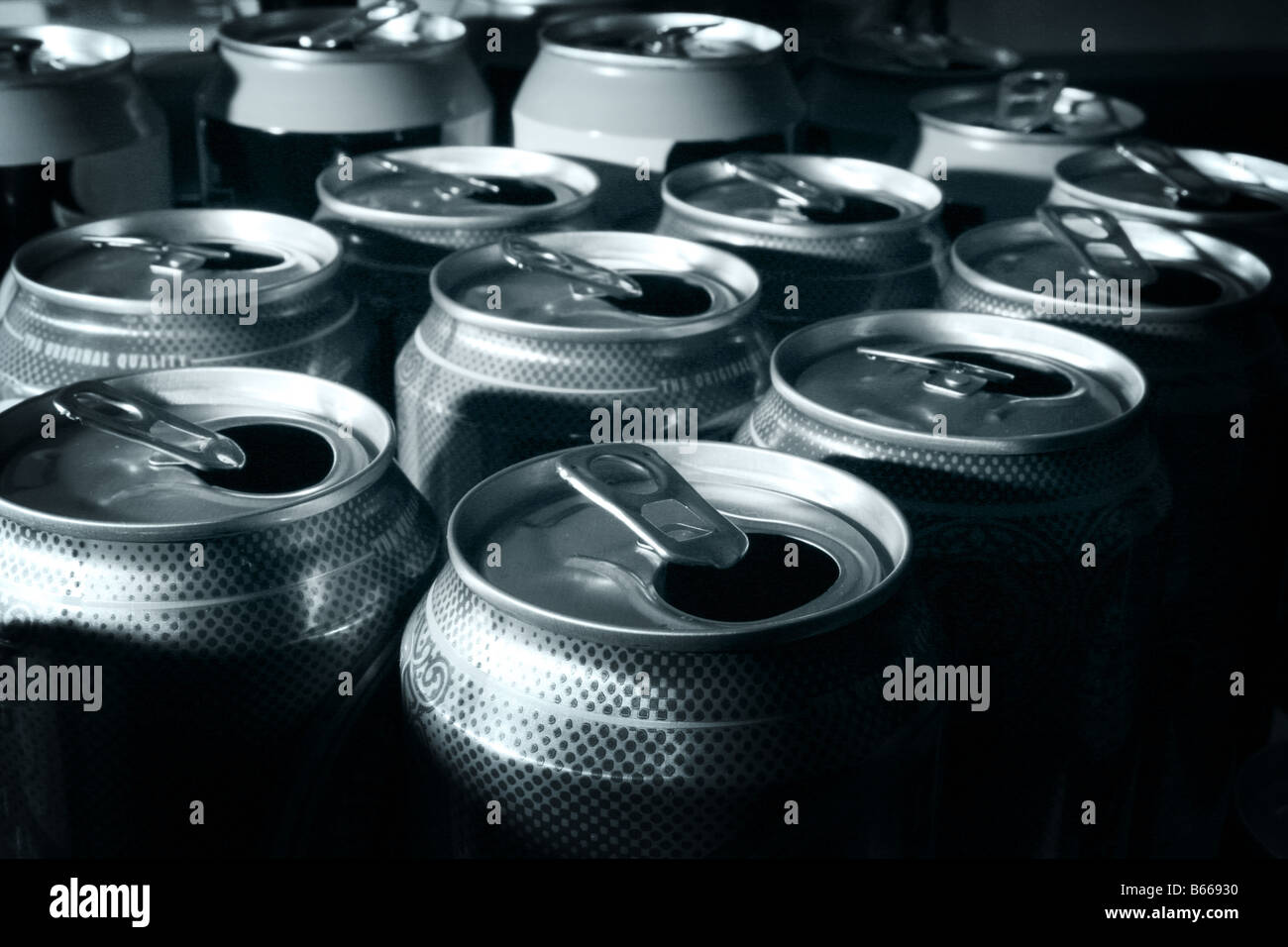 A fine art display of beer cans Stock Photo - Alamy