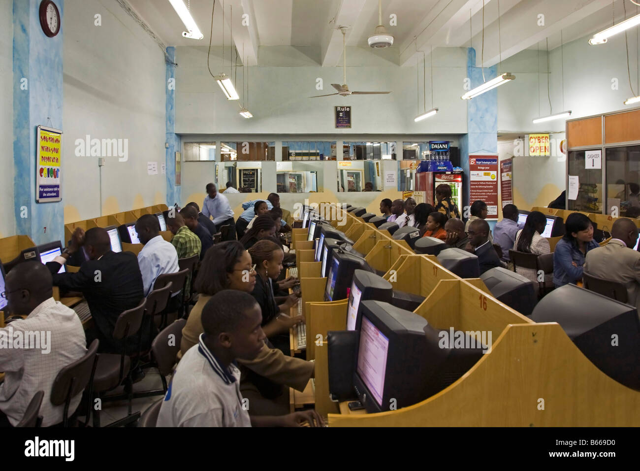 cafe Nairobi Kenya Africa Stock Photo Alamy
