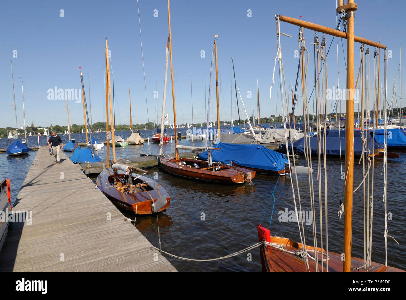 Hamburg yacht club Germany Stock Photo Alamy