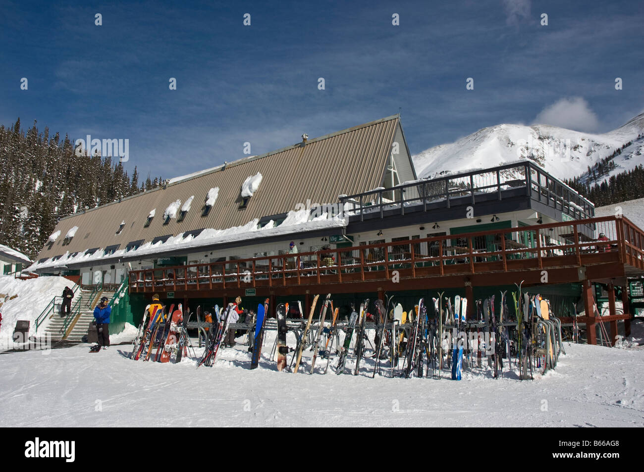 Base area Aframe, Arapahoe Basin Ski Area, Summit County, Colorado