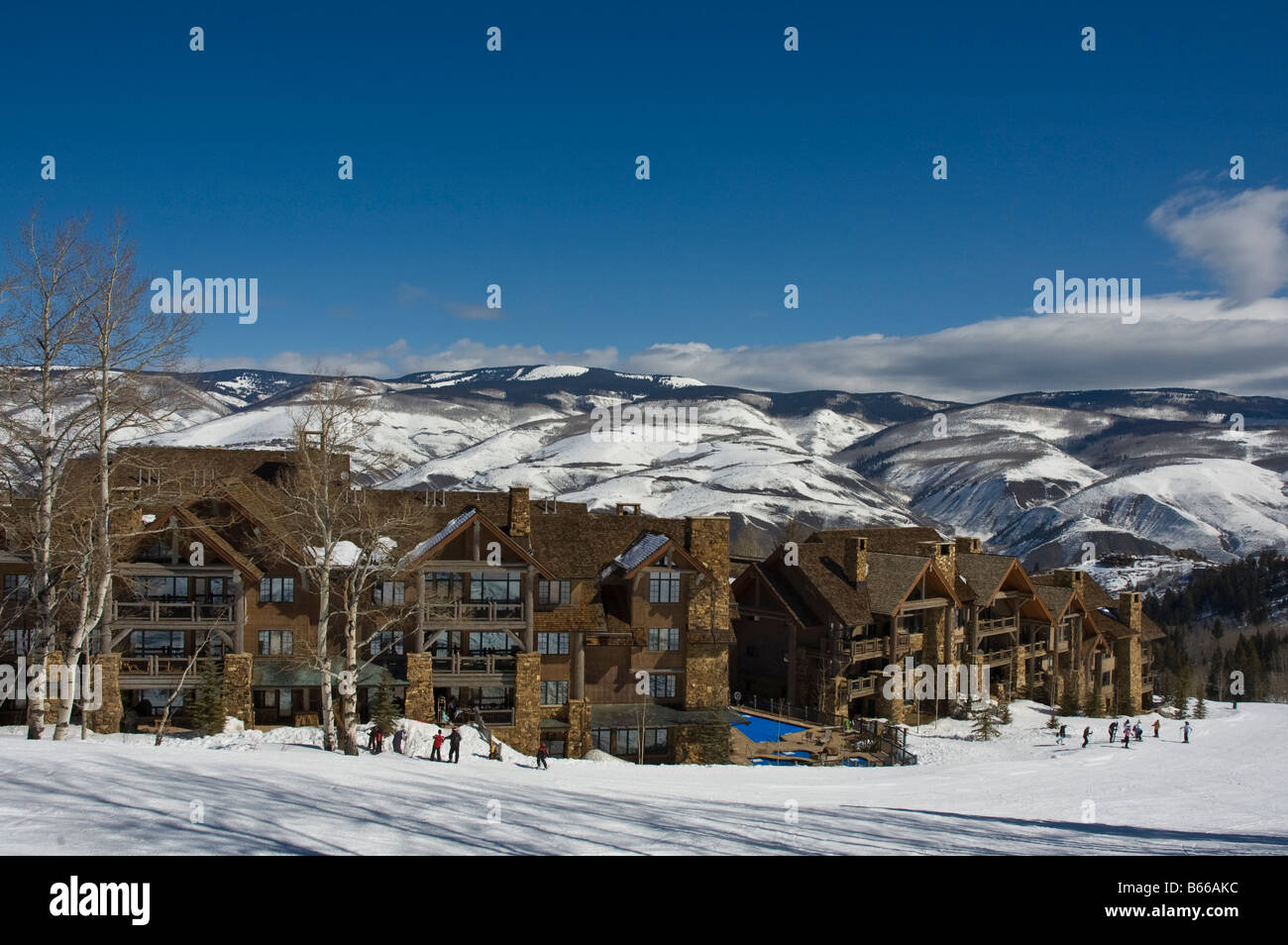 Condos along ski run, Bachelor Gulch base area, Beaver Creek Resort