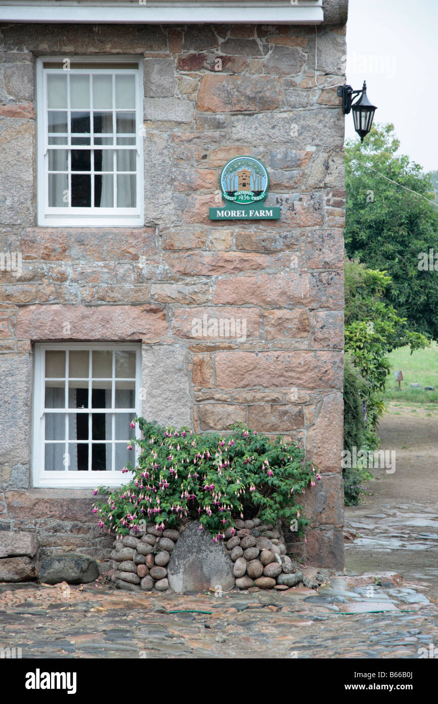 Morel farm a typical granite stone built farmhouse owned by the