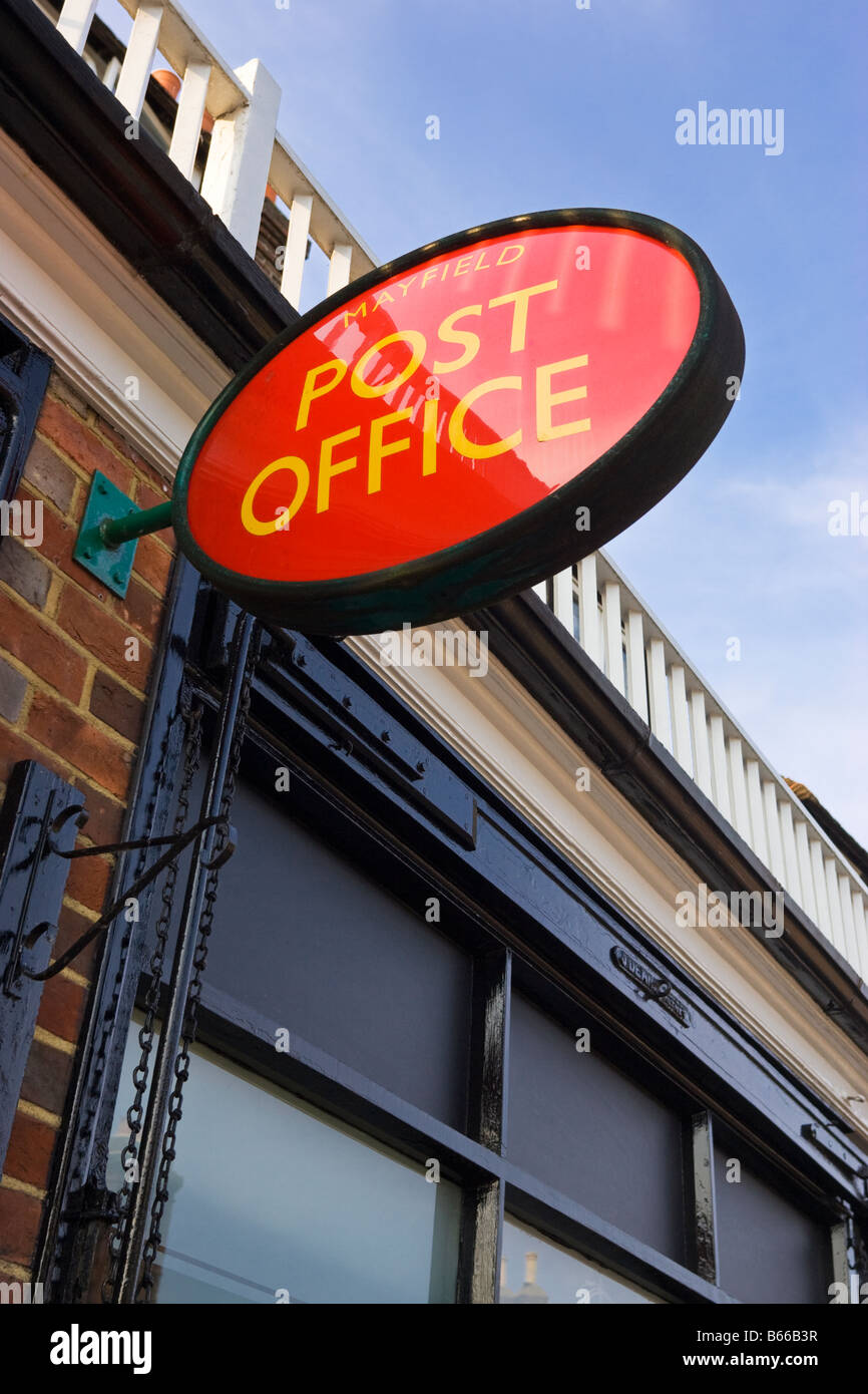 Mayfield East Sussex England UK, Post office sign Stock Photo Alamy