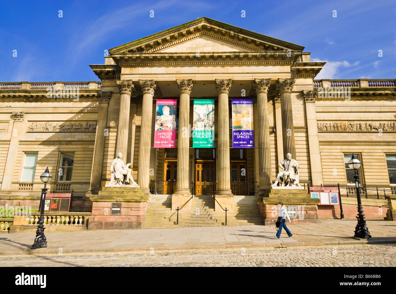 Front view of the historic Walker Art Gallery, Liverpool, UK Stock Photo