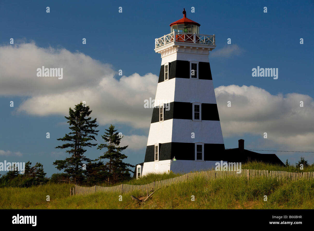 West Point lighthouse Prince Edward Island Canada Stock Photo Alamy