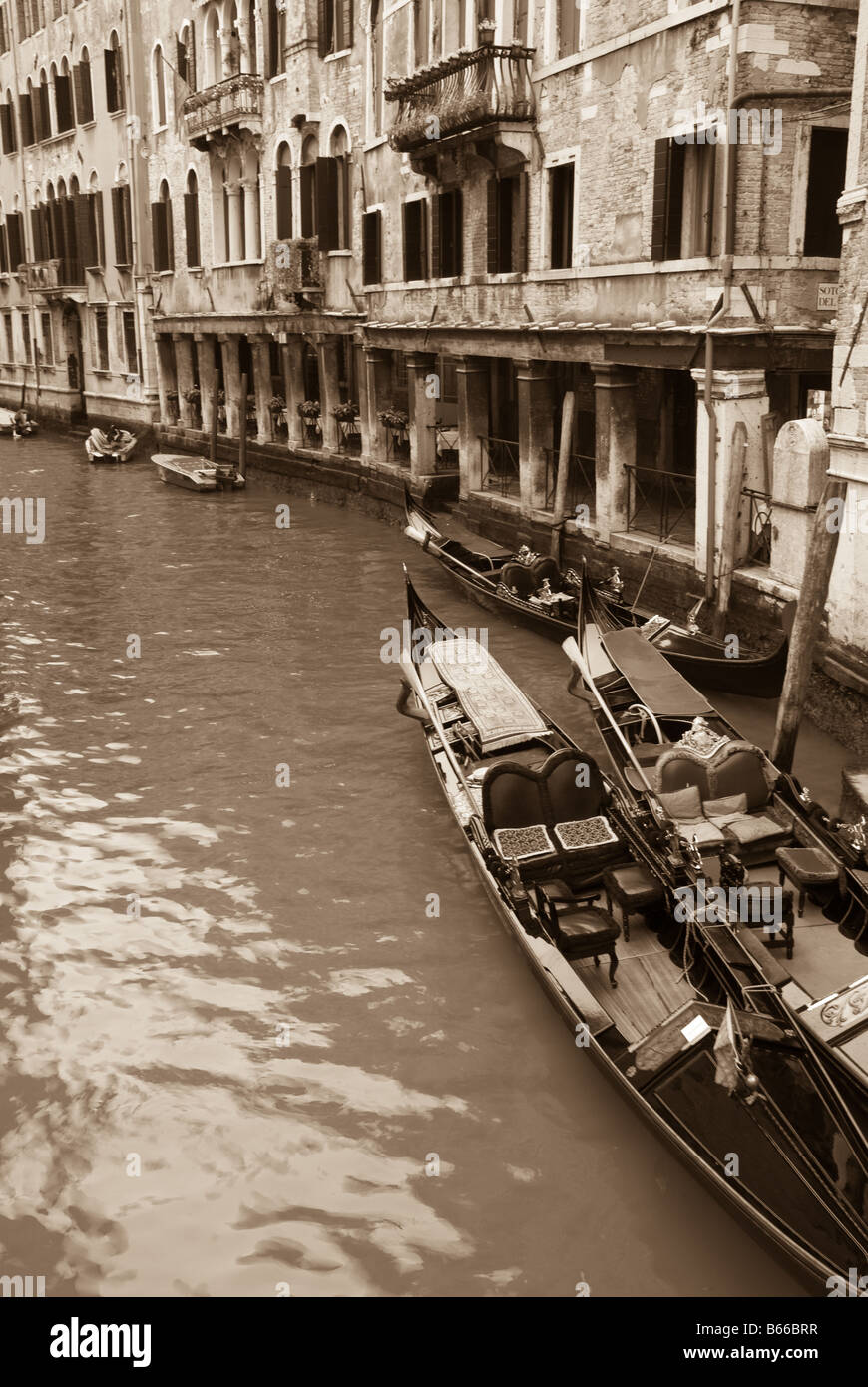 Venetian Gondolas Stock Photo