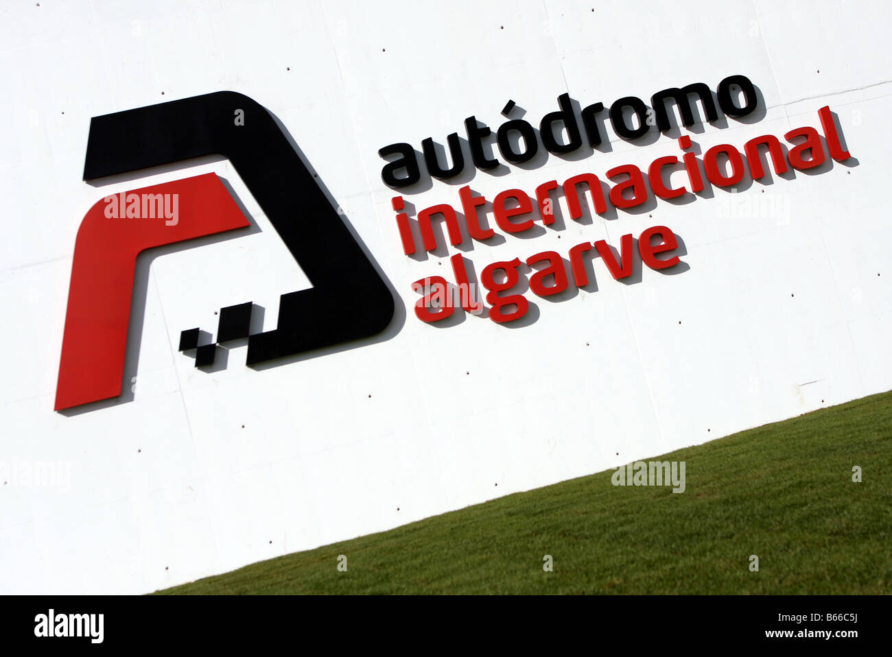 autodromo international algarve, brand new racing circuit in the algarve region of portugal that opened in Nov 2008 Stock Photo