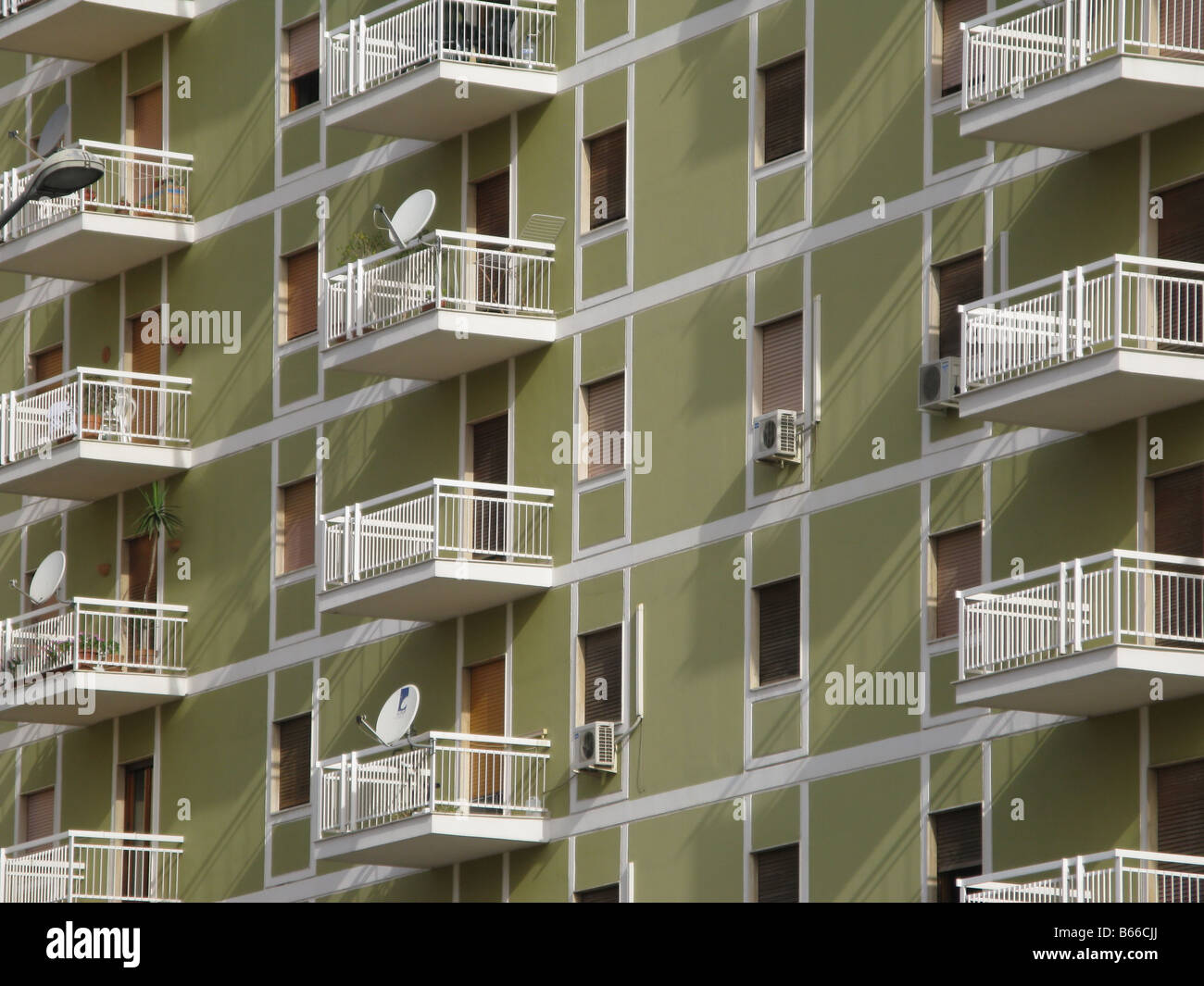 Apartments, Syracuse, Sicily Stock Photo Alamy