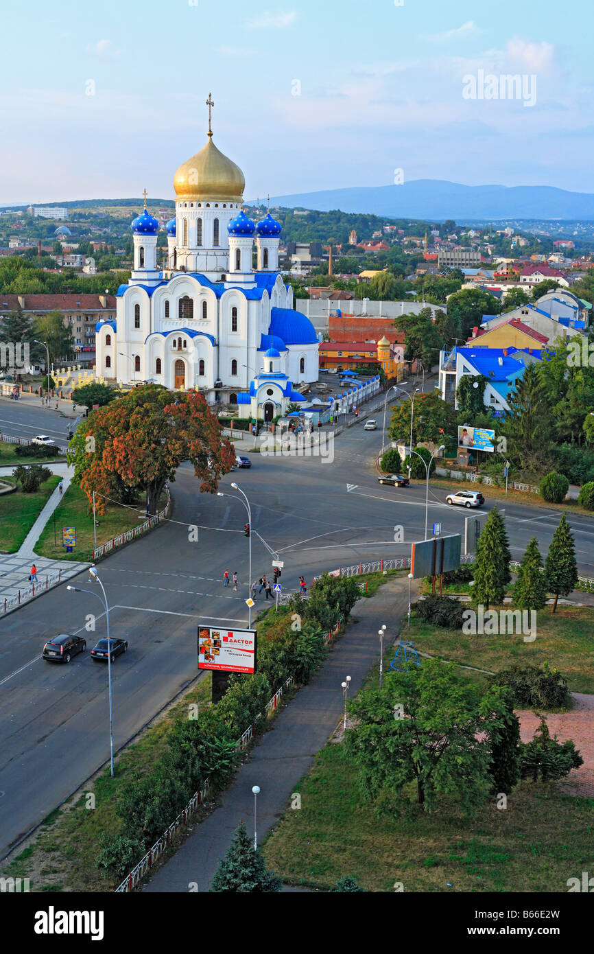 Modern Russian Orthodox cathedral, Uzhhorod, Zakarpattia Oblast ...