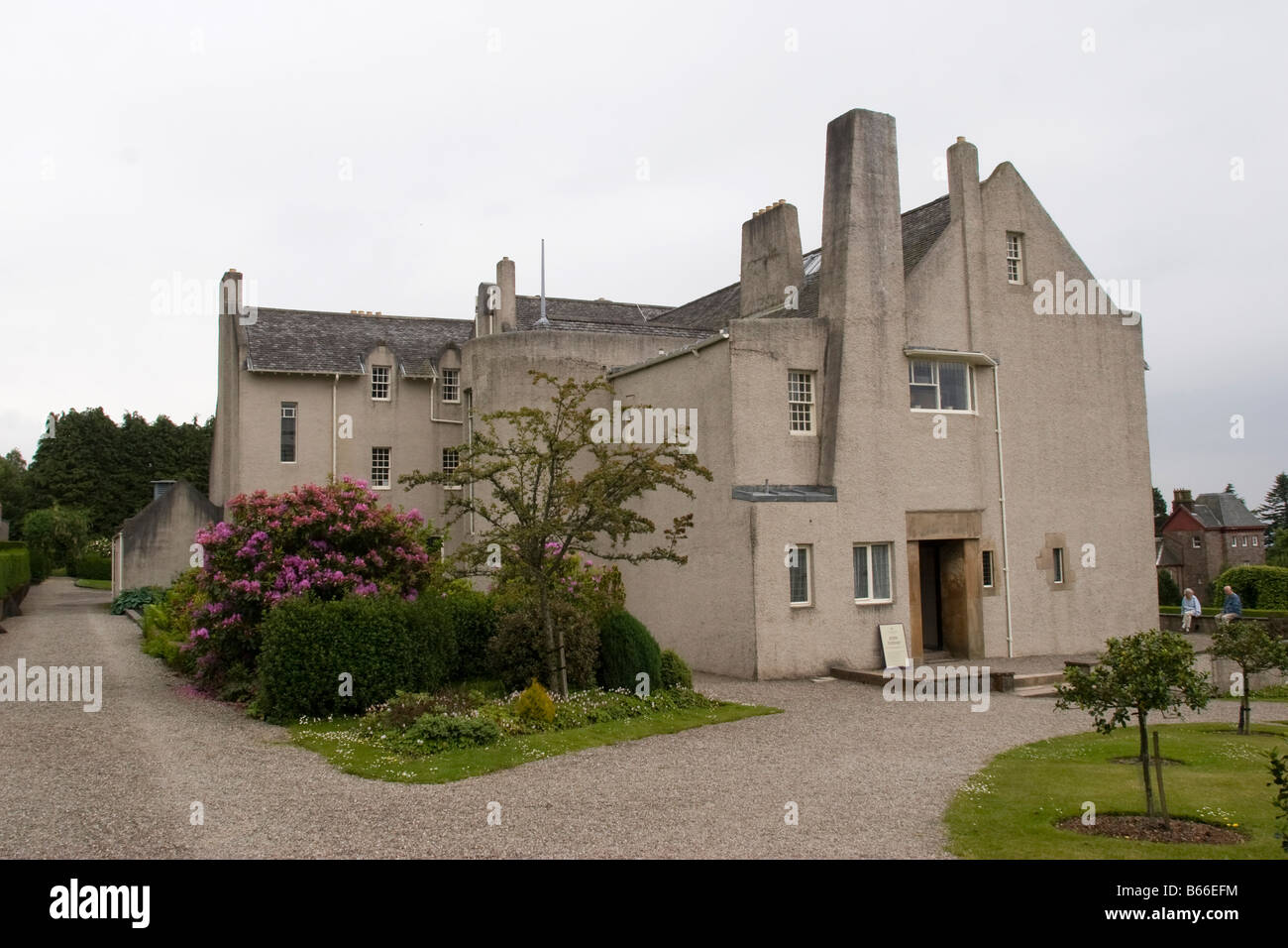 Exterior of The Hill House, Helensburgh, Near Glasgow Scotland Stock