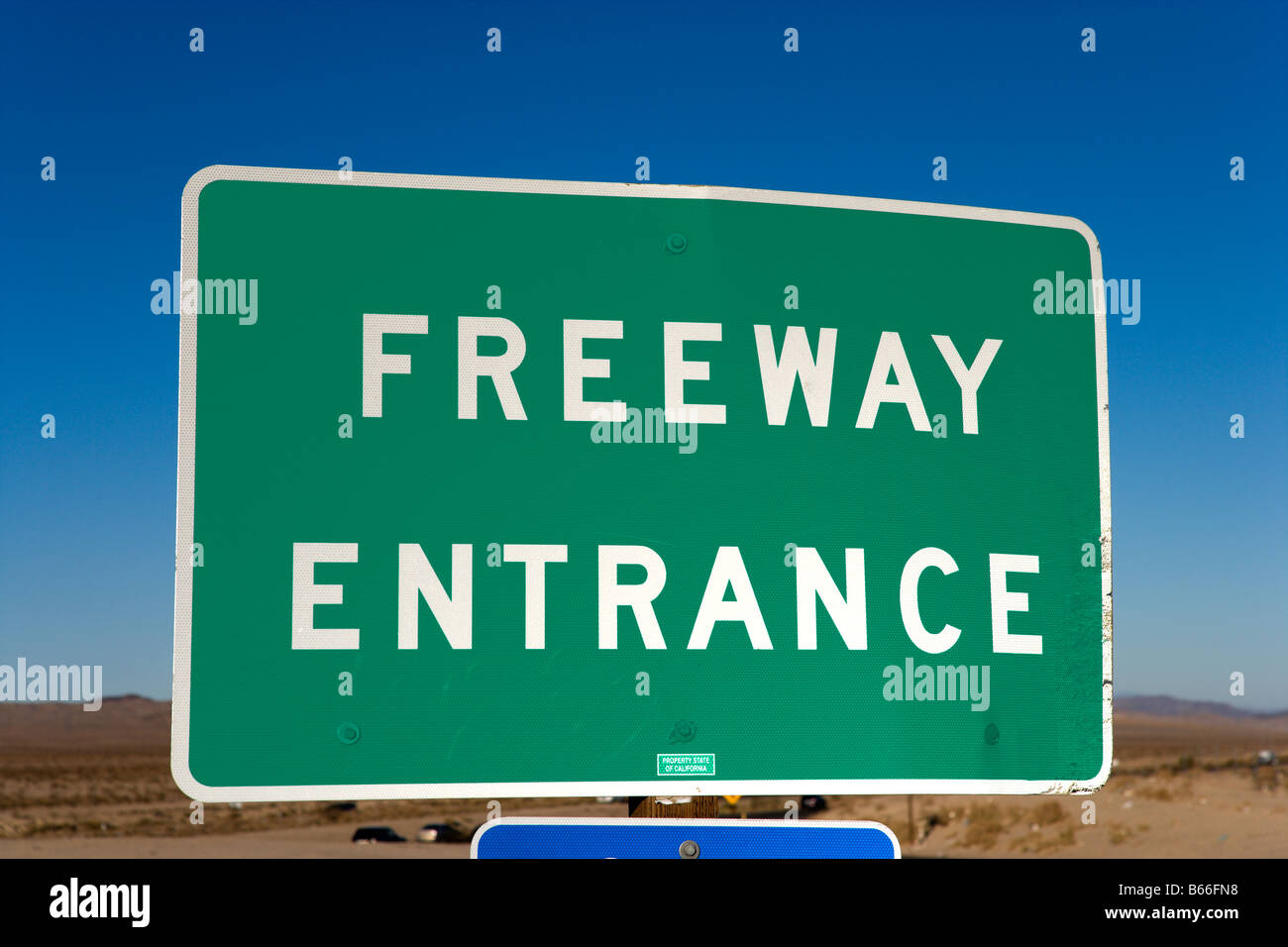 Freeway entrance signs california usa hi-res stock photography and