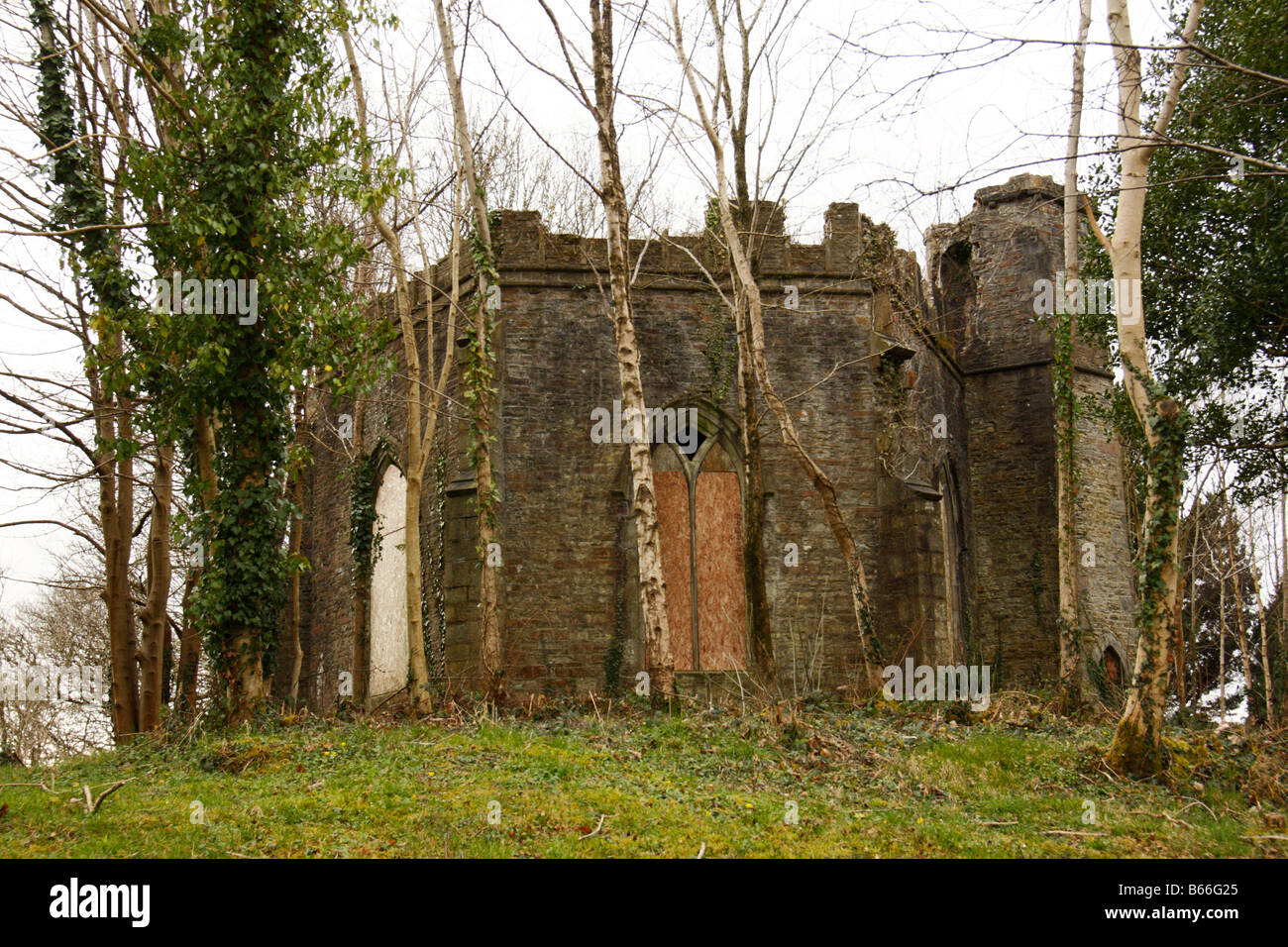 Gothic Belvedere, formerly in the grounds of Sketty Park House, now