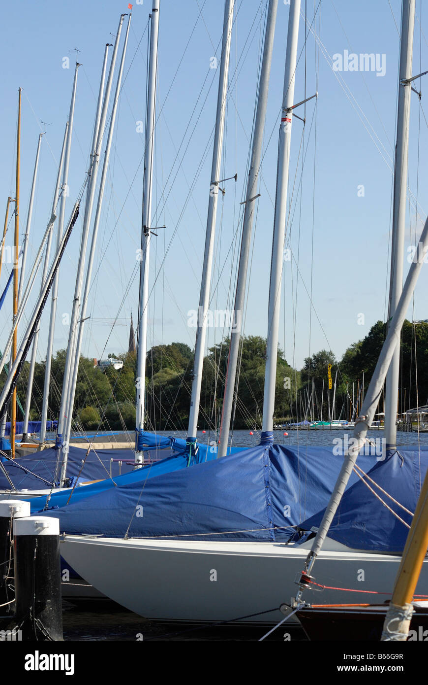 Hamburg yacht club Germany Stock Photo Alamy