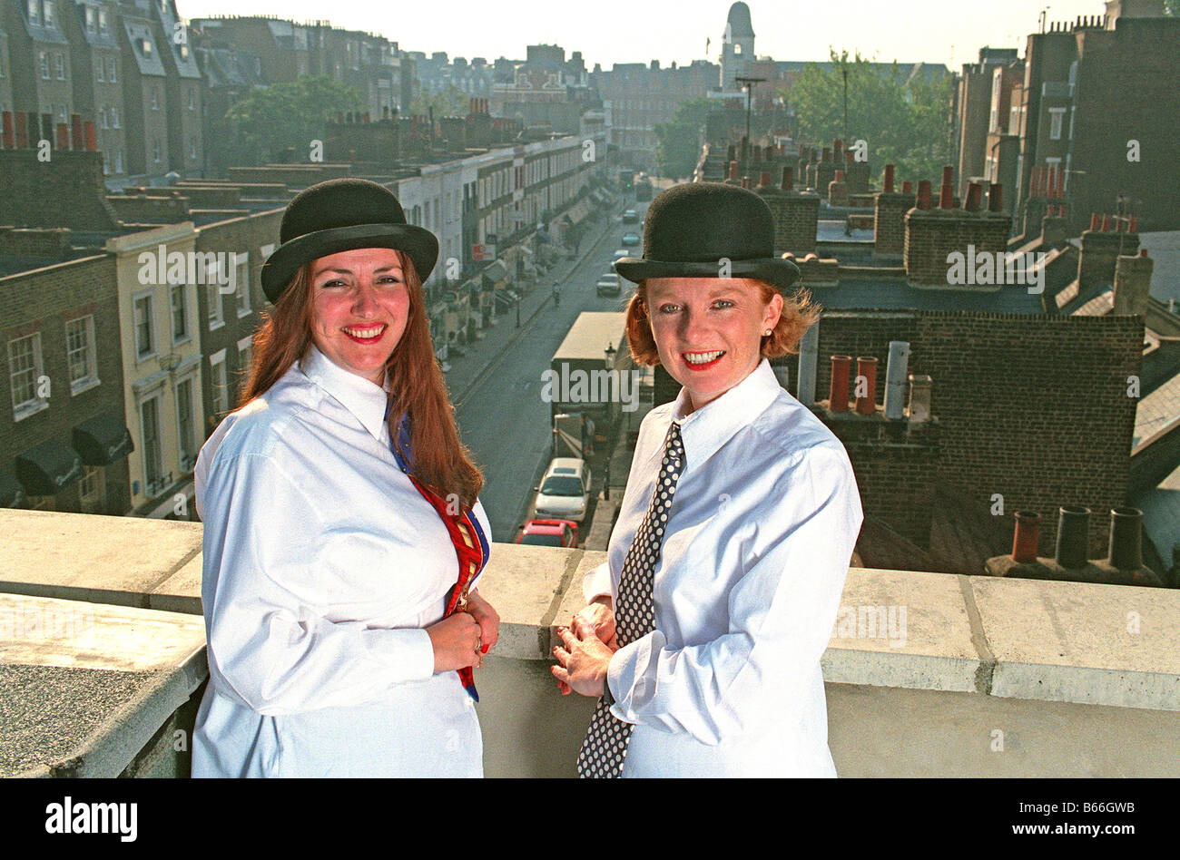 Bowler hatted girls hi-res stock photography and images - Alamy