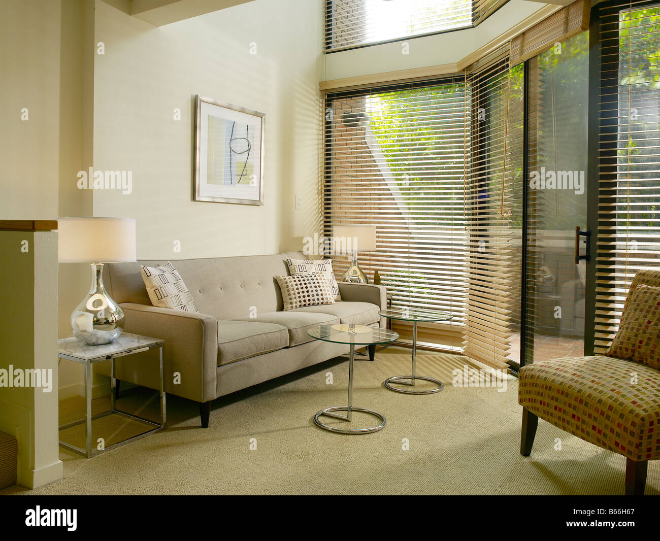 contemporary living room Stock Photo - Alamy