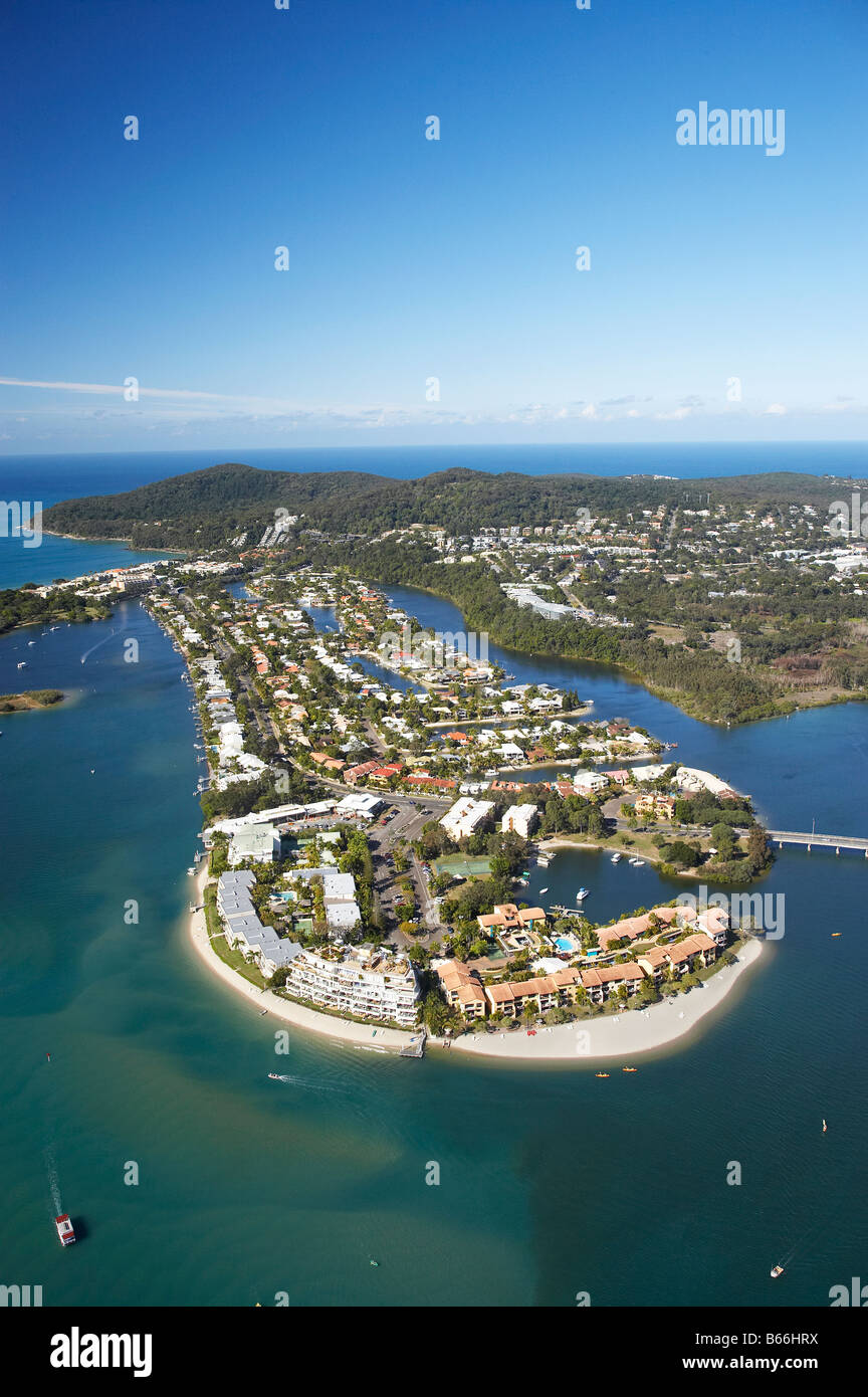 Noosa Heads Sunshine Coast Queensland Australia aerial Stock Photo
