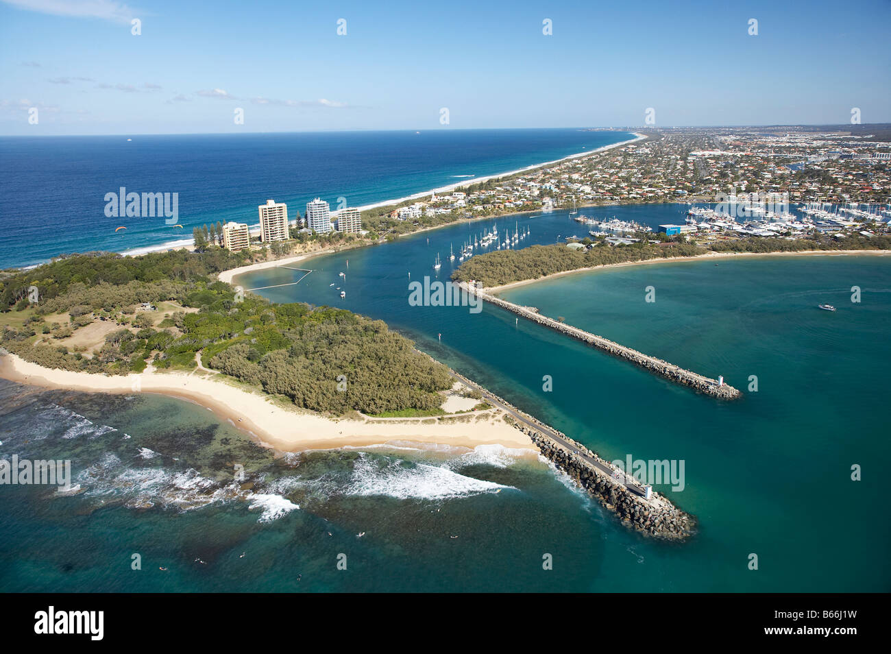 Mooloolah River Mouth Mooloolaba Sunshine Coast Queensland Australia