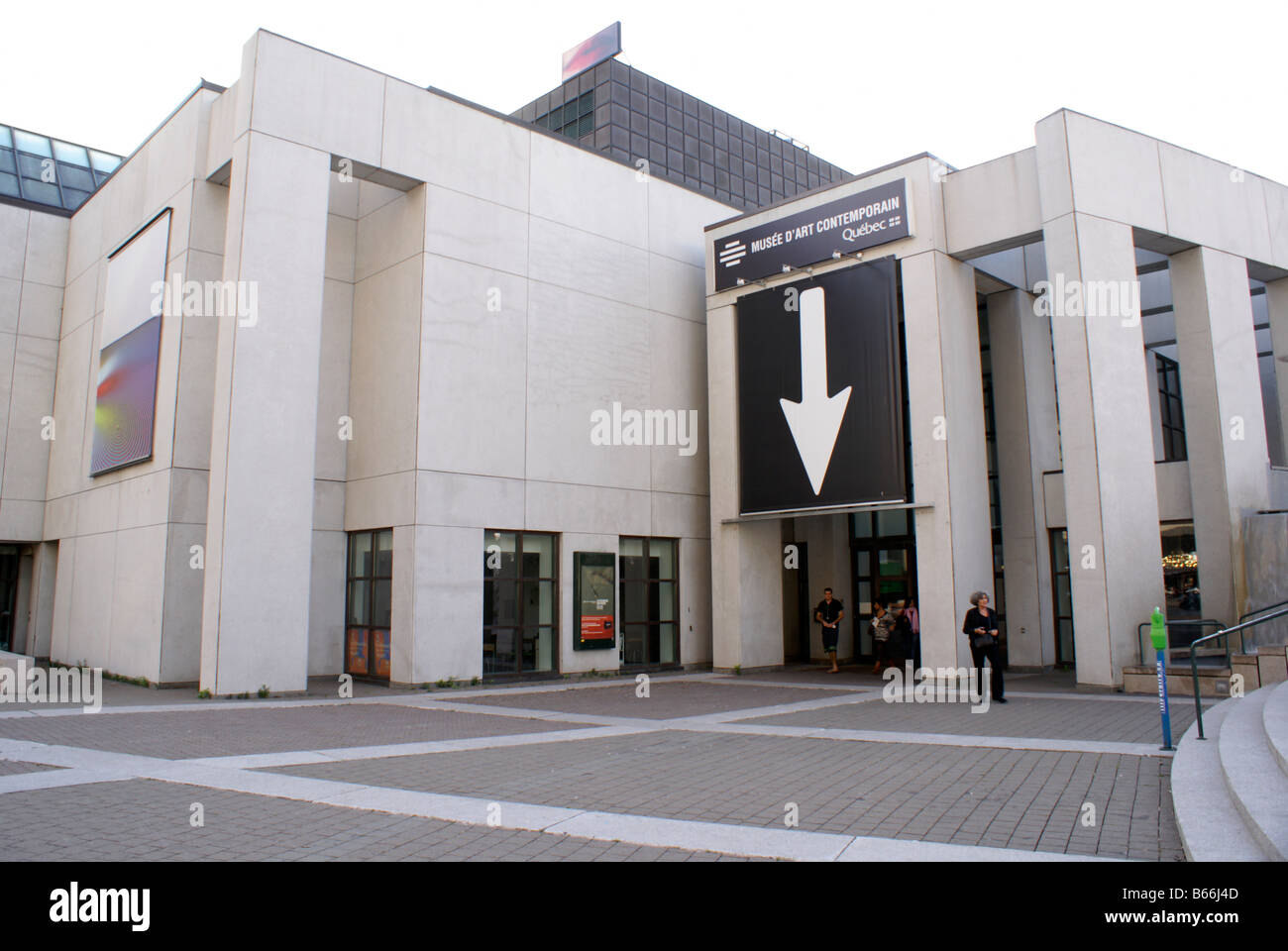 The Museum of Contemporary Art or Mussee d'art Contemporain on Place des Arts in Montreal, Quebec, Canada Stock Photo