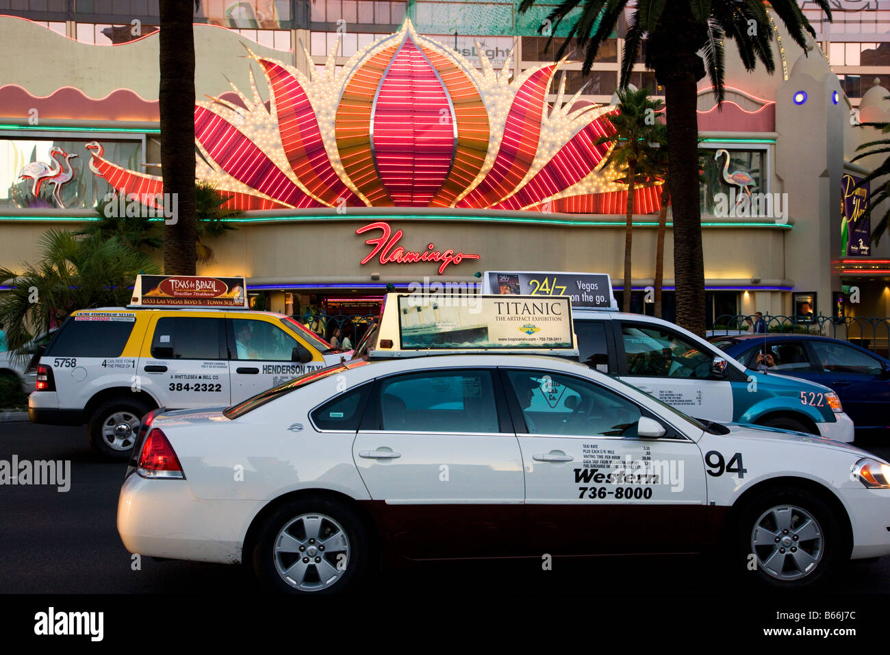 The Flamingo Hotel and Casino Las Vegas Nevada Stock Photo