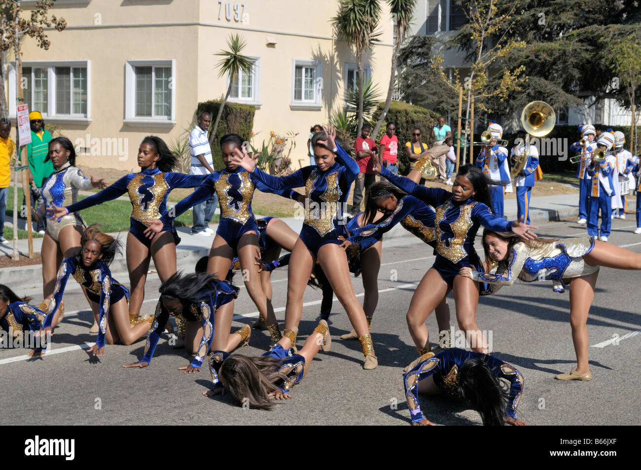 Young female participants in the yearly Caribbean festival parade put ...