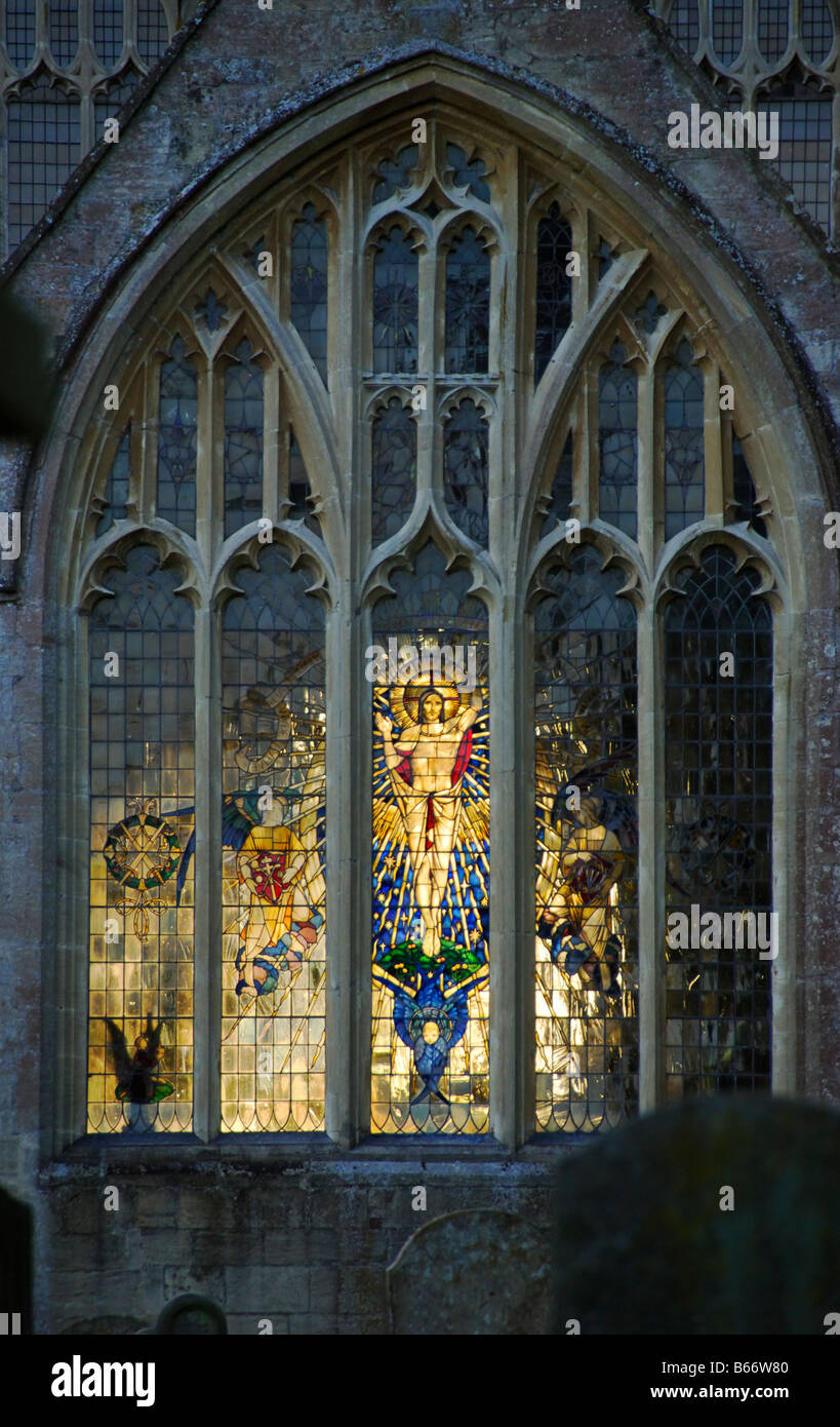 "Stained glass" window, Church of "St Peter" and "St Paul", ^Northleach