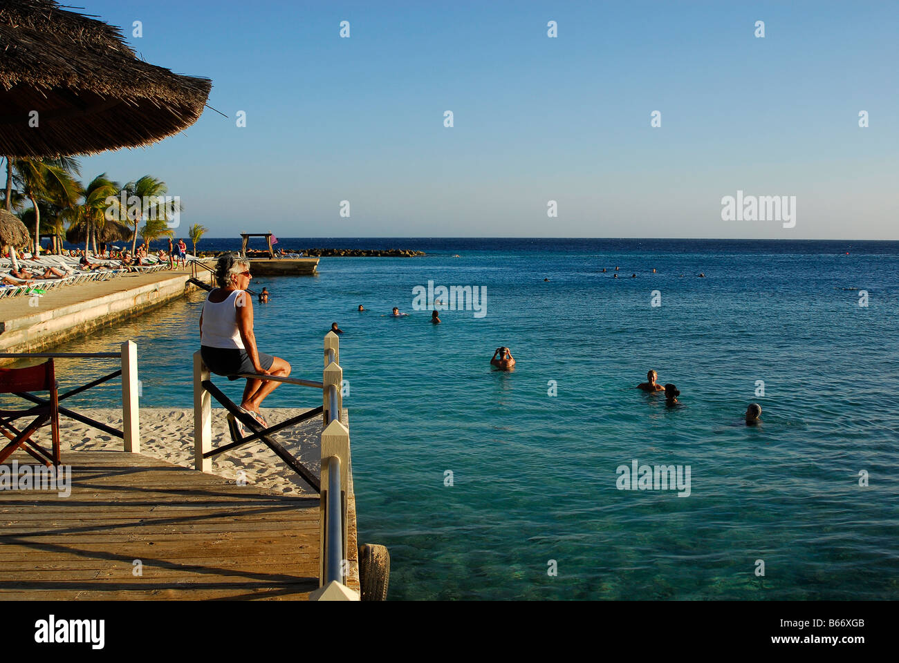 Vacation on Curacao Caribbean Sea Curacao Stock Photo Alamy