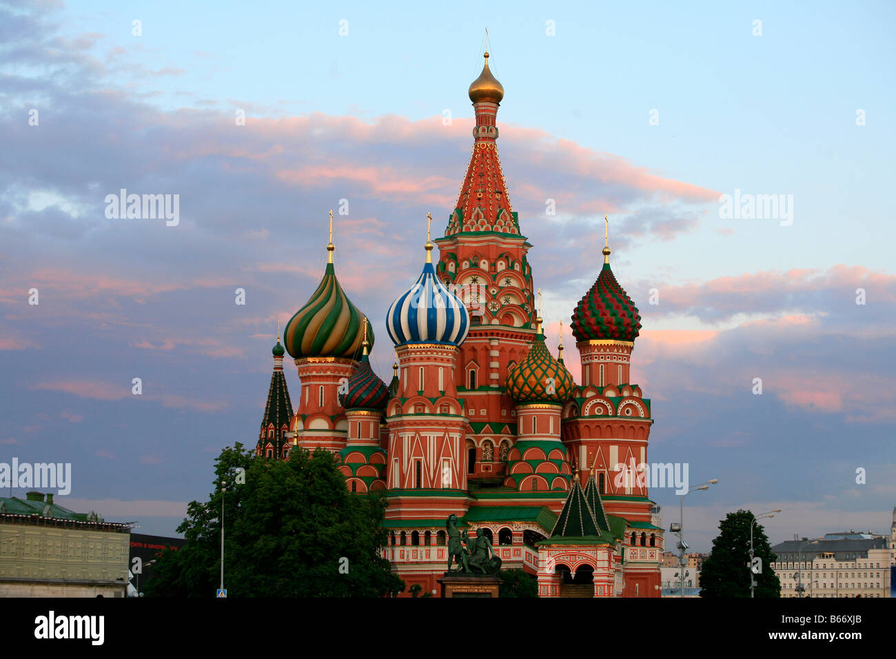 Saint Basil's Cathedral at the Red Square in Moscow, Russia Stock Photo ...