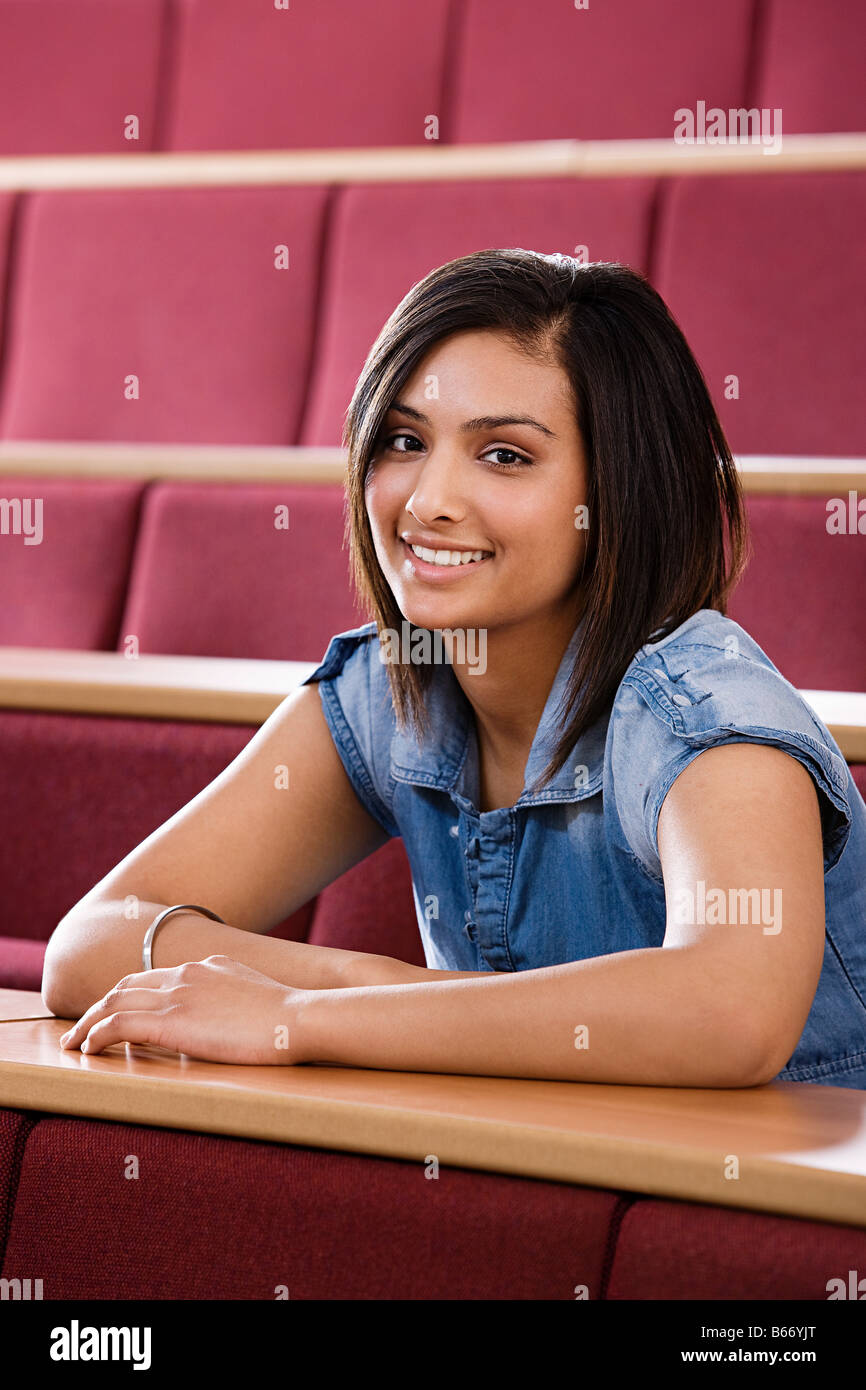 Smiling indian female college student hi-res stock photography and ...