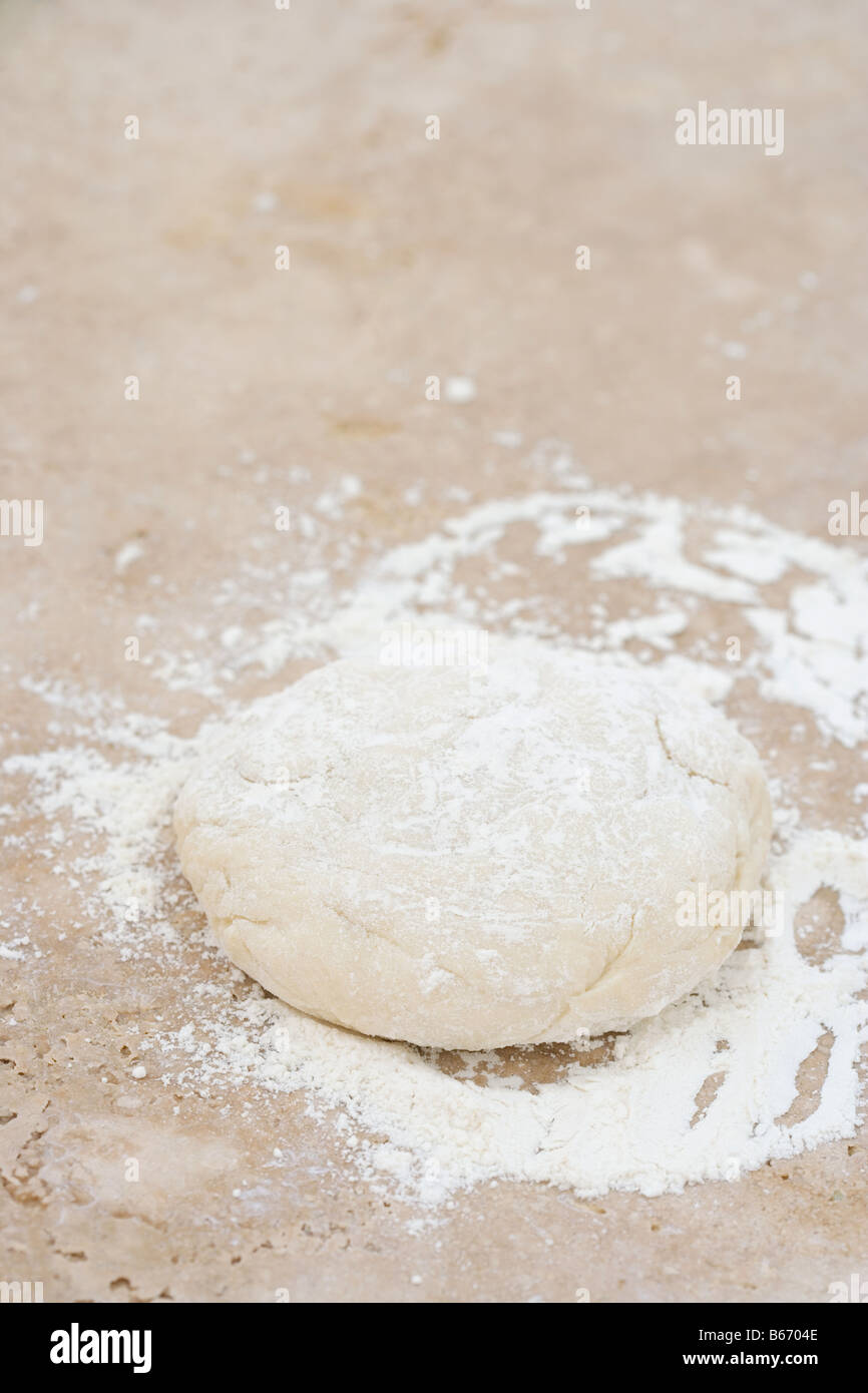 Dough and flour Stock Photo Alamy