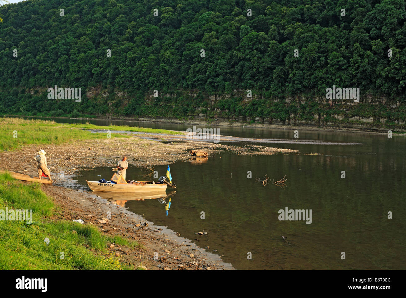 Dniester river, Chervonohrad, Lviv Oblast (province), Ukraine Stock Photo