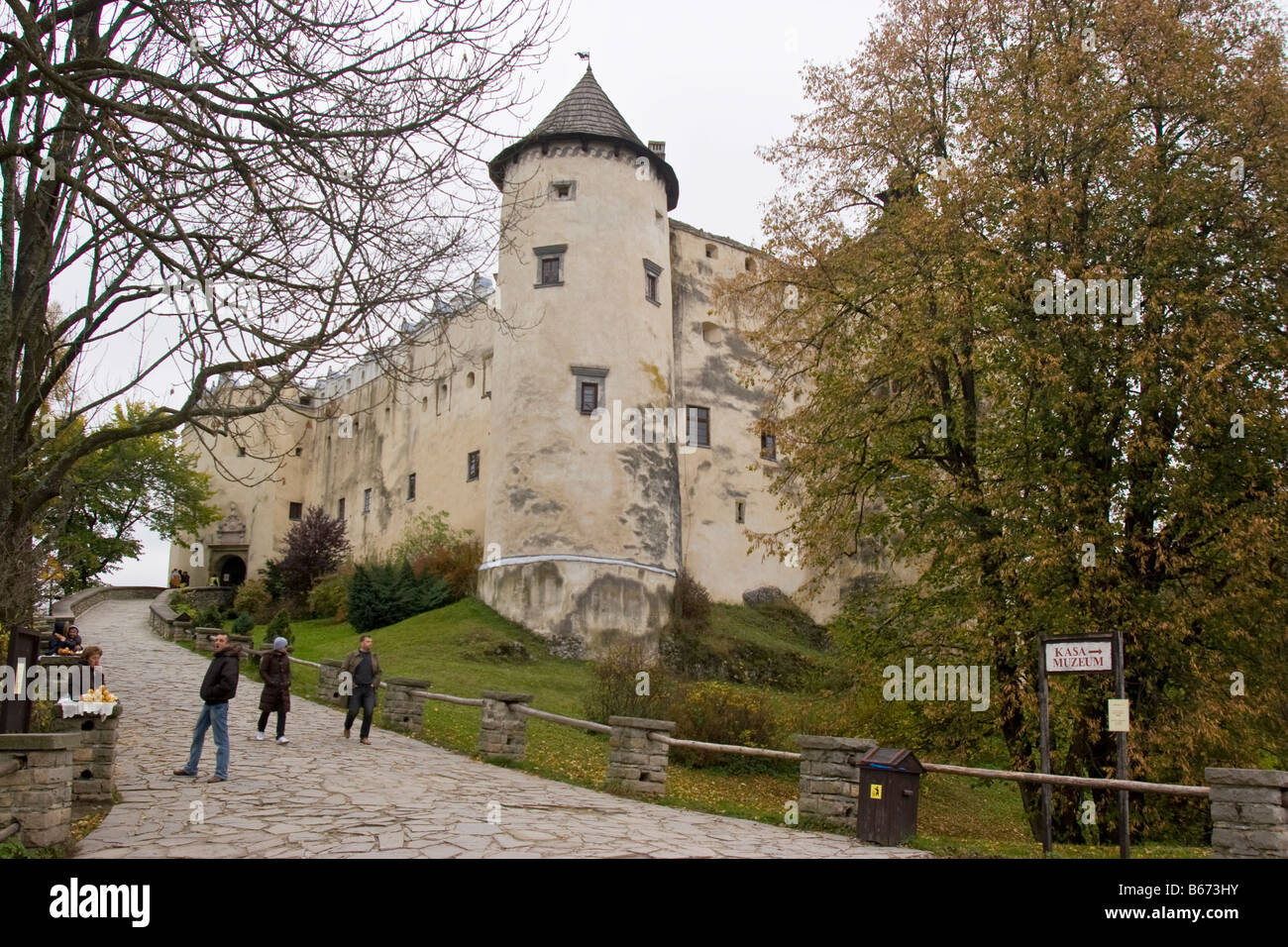 Niedzica Castle also known as Dunajec Castle, Southern Poland, Europe. Stock Photo