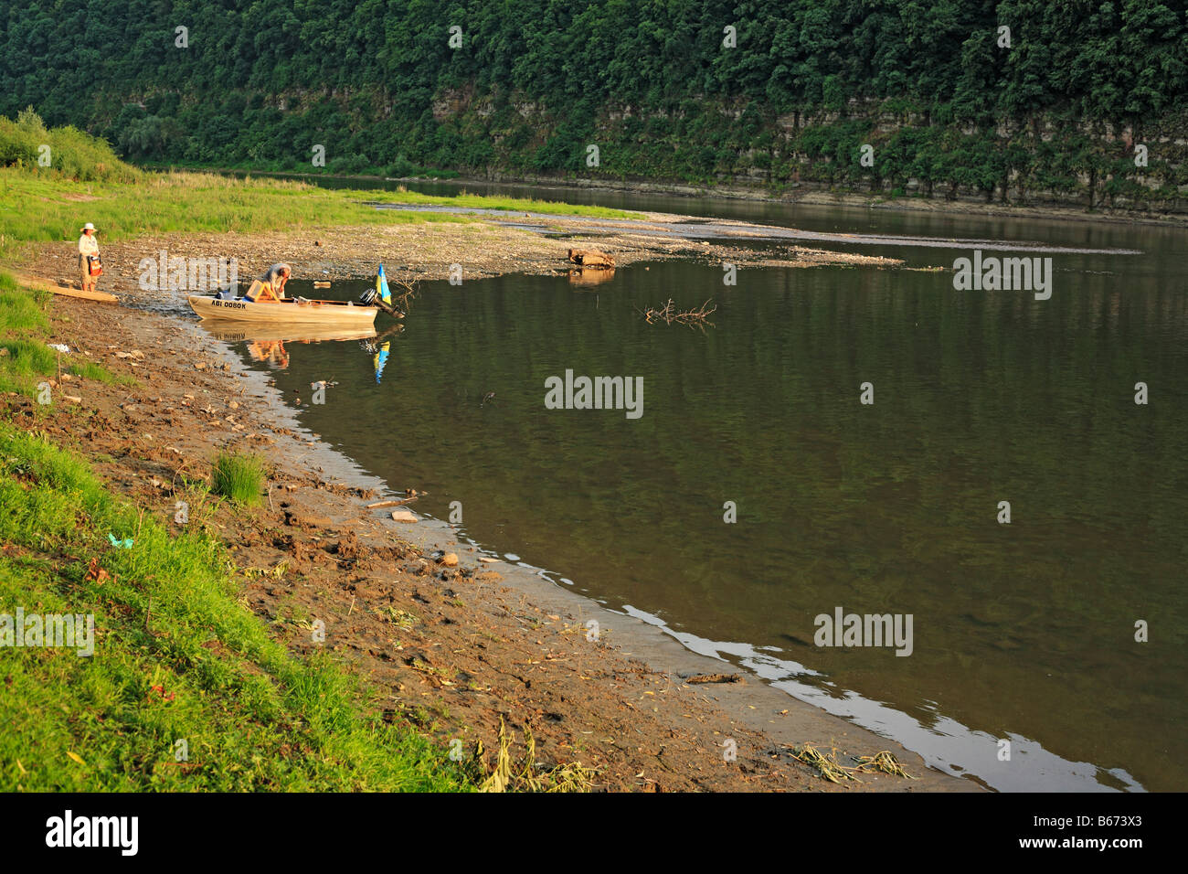 Dniester river, Chervonohrad, Lviv Oblast (province), Ukraine Stock Photo