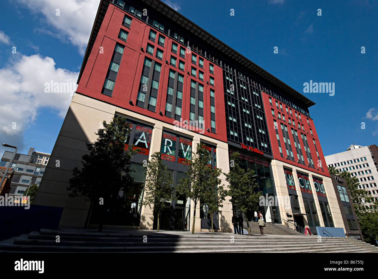 the mailbox birmingham town center shopping mall and home of bbc birmingham and midlands today Stock Photo