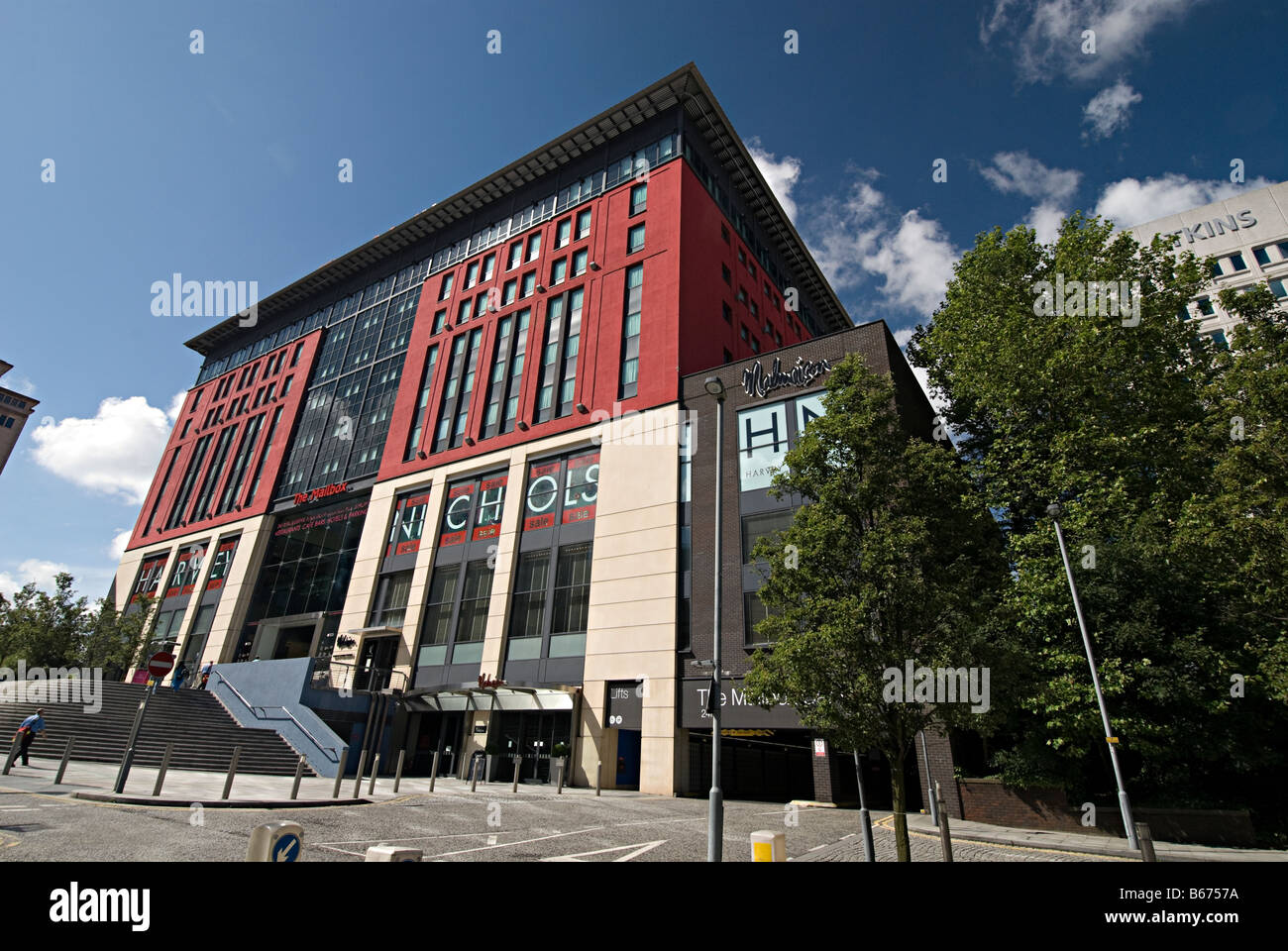 the mailbox birmingham town center shopping mall and home of bbc birmingham and midlands today Stock Photo