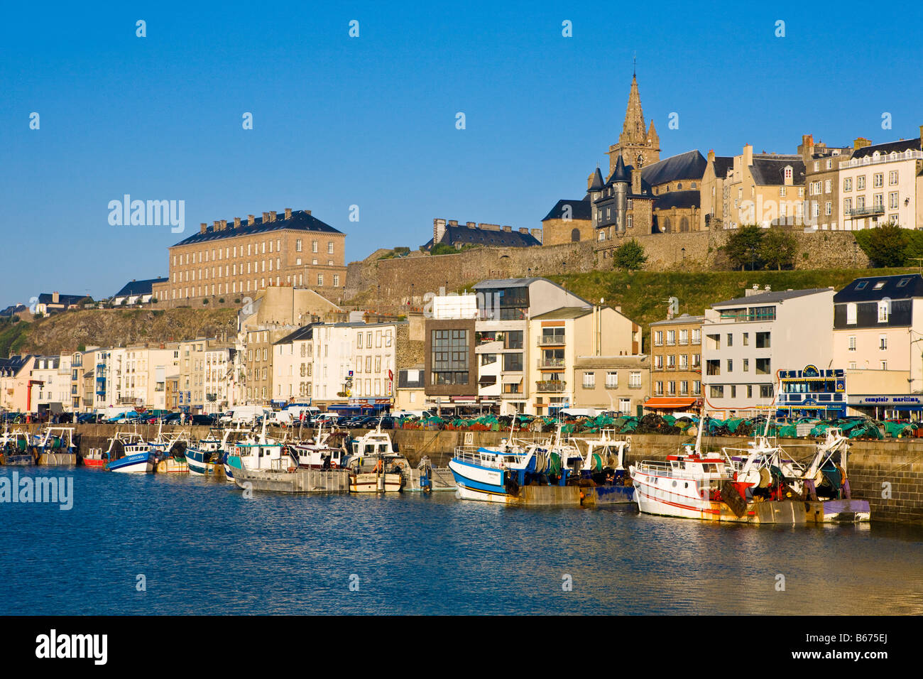Harbour of Granville, France Stock Photo Alamy